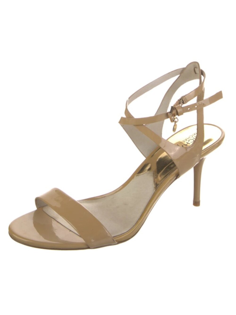 Michael Kors Patent Leather Heels – Nude/Beige – Size 9.5 (Fits Like a 9) - Picture 2 of 6